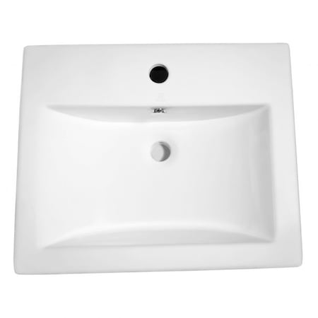 Anzzi Vitruvius Ceramic Vessel Sink in White LS-AZ116